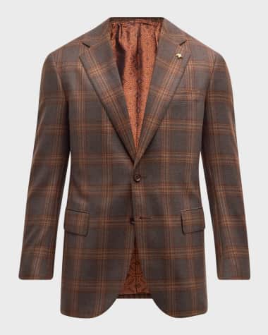 Stefano Ricci Men's Plaid Cashmere and Wool Sport Coat