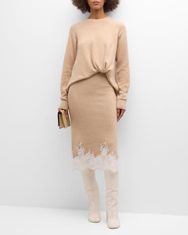 3.1 Phillip Lim Long-Sleeve Draped Knit Dress