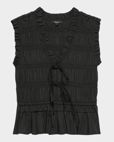 Rails Martine Shirred Peplum Blouse