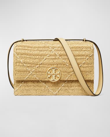 Tory Burch Miller Raffia Shoulder Bag