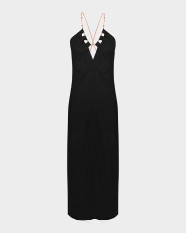 Vix Solid Zima Maxi Dress Coverup