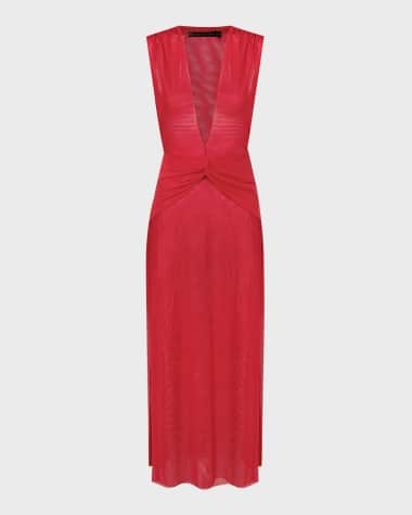 Vix Solid Cindy Maxi Dress Coverup