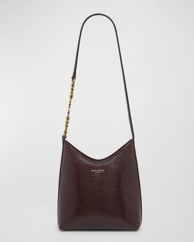 Saint Laurent Mini Shoulder Bag in Shiny Lizard Skin