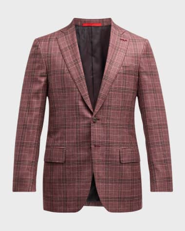 Isaia Men's Plaid Sport Coat