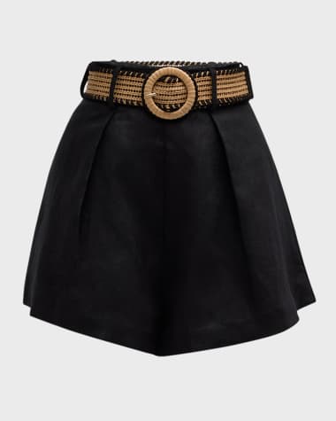 Zimmermann Halliday Tuck Shorts