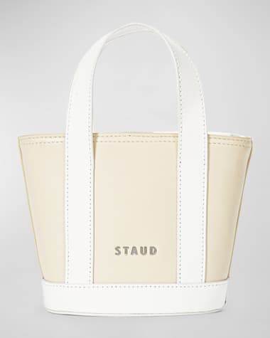 STAUD Allora Micro Leather Tote Bag