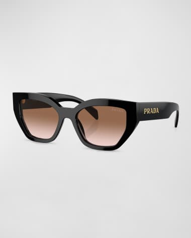 Prada Logo Acetate Butterfly Sunglasses