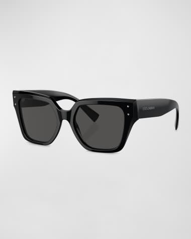 Dolce&Gabbana Monochrome Acetate & Plastic Butterfly Sunglasses