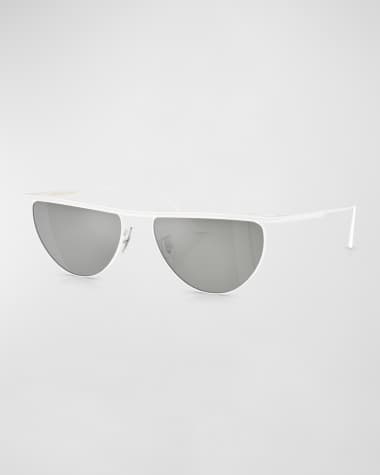 KHAITE x Oliver Peoples Sleek Metal Windsor Rim Sunglasses