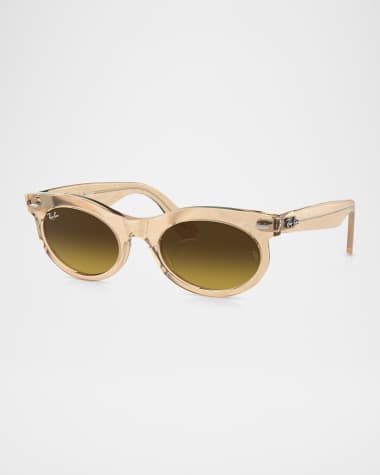 Ray-Ban Wayfarer Oval Gradient Propionate Sunglasses, 53mm