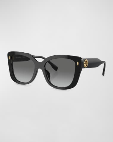 Tory Burch Oversized Gradient Acetate Butterfly Sunglasses