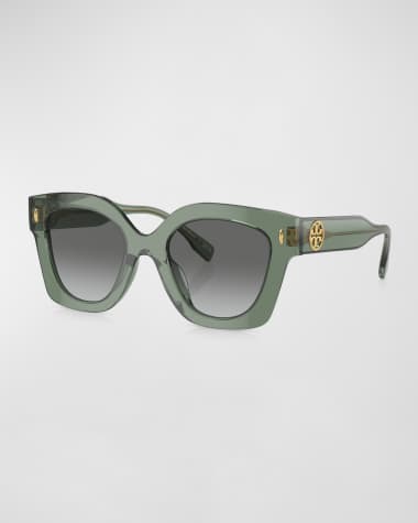 Tory Burch Pushed Miller Acetate Cat-Eye Sunglasses