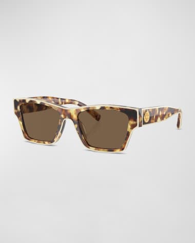 Tory Burch Outlined Rectangle Sunglasses