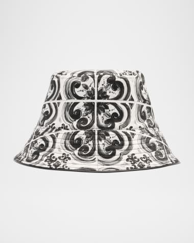 Dolce&Gabbana Men's Majolica-Print Bucket Hat