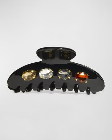 Lele Sadoughi Large Embellished Claw Clip