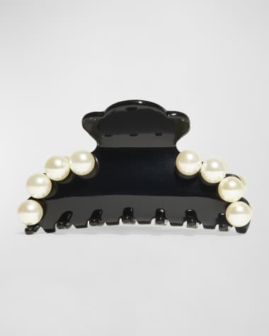 Lele Sadoughi Pearly Medium Claw Clip