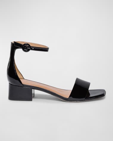 Bernardo Jalena Patent Ankle-Strap Sandals