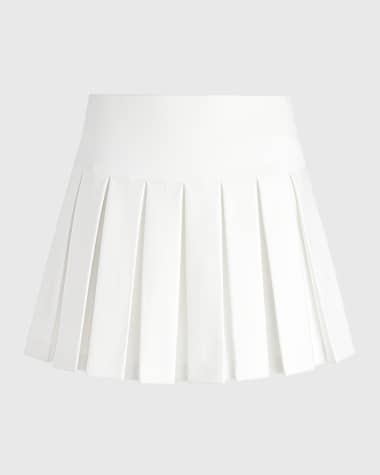 Alice + Olivia Emilie Box Pleated Mini Skirt