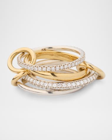 Spinelli Kilcollin Vega Blanc Petite 4-Band Ring with Diamonds