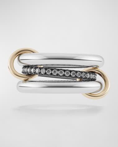 Spinelli Kilcollin Libra Gris 3-Band Ring with Diamonds
