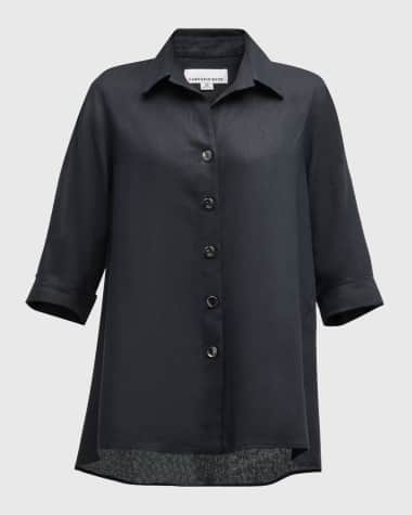 Caroline Rose High-Low Button-Down Shirt
