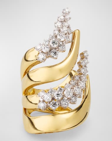 Yeprem 18k Gold Strada Diamond Ring, Size 6.25