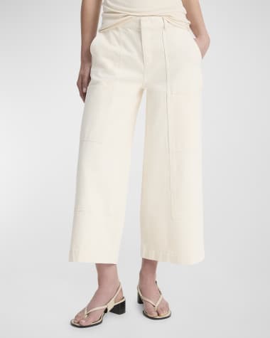 Vince Utility Wide-Leg Cropped Pants