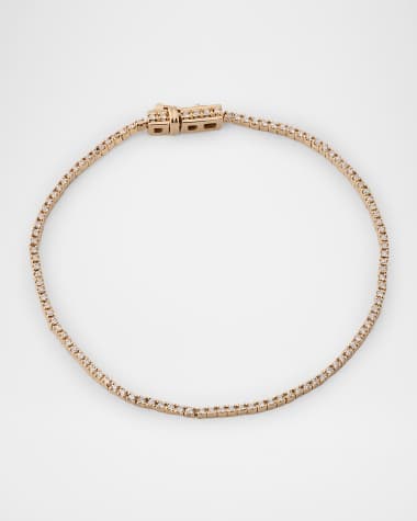 LANA Skinny Diamond Tennis Bracelet, 6"L