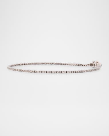 LANA Skinny Diamond Tennis Bracelet, 7"L