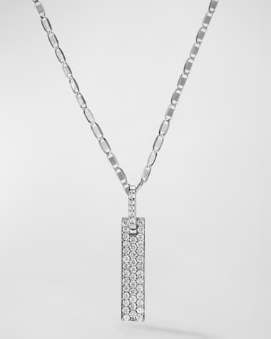 LANA Flawless Skinny Verticle Tag Pendant Necklace