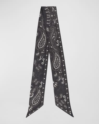 Golden Goose Journey Paisley Silk Twill Scarf