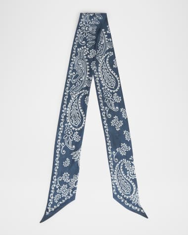 Golden Goose Journey Paisley Silk Twill Scarf