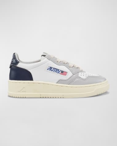 AUTRY Kid's Medalist Low-Top Bicolor Leather Sneakers, Toddlers/Kids
