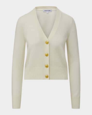 Veronica Beard Solene Button-Down Cashmere Cardigan