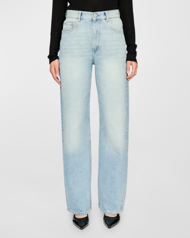DL1961 Taylor Barrel-Leg Ultra High Rise Jeans