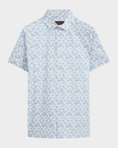 Bugatchi Men's Milo OoohCotton Short-Sleeve Shirt