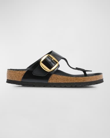 BIRKENSTOCK Gizeh Leather Buckle Thong Sandals