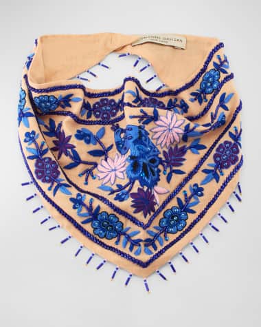 Mignonne Gavigan Nabil Embroidered Scarf Necklace
