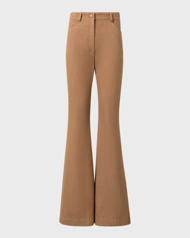 Akris punto Courtney Winter Denim Flare Jeans