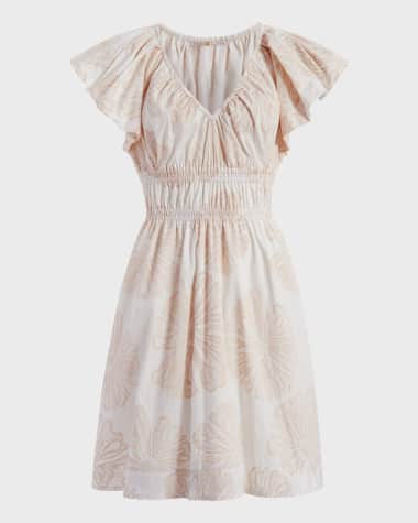 Marie Oliver Emilia Floral-Print Empire Mini Dress