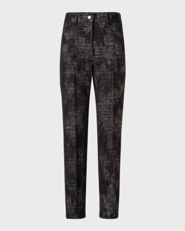 Akris punto Feryn Denim Jacquard Tapered Pants
