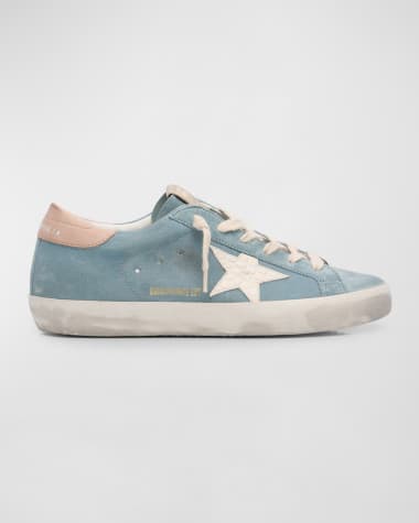 Golden Goose Superstar Mixed Leather Low-Top Sneakers