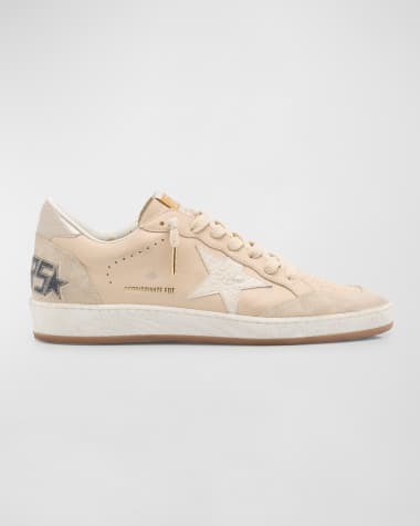 Golden Goose Ballstar Croco Leather Low-Top Sneakers
