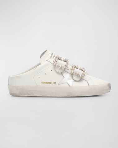 Golden Goose Sabot Pearl Buckle Sneakers