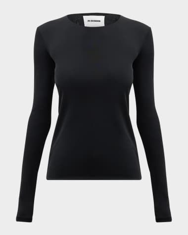 Jil Sander Jersey Long-Sleeve Top