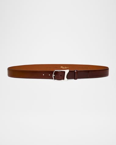 Santoni Men's Cintura Leather Belt