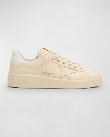 Golden Goose Purestar Bicolor Leather Low-Top Sneakers