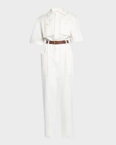 White Designer Jumpsuits Rompers for Women Neiman Marcus