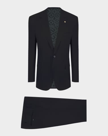 Stefano Ricci Men's Classic Solid Wool Suit