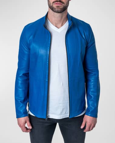 Maceoo Men's Reversible Leather Lab Jacket